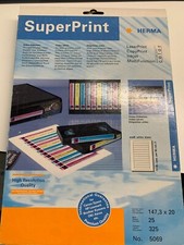 Etykiety wideo Herma SuperPrint 5069 białe 147,3x20mm
