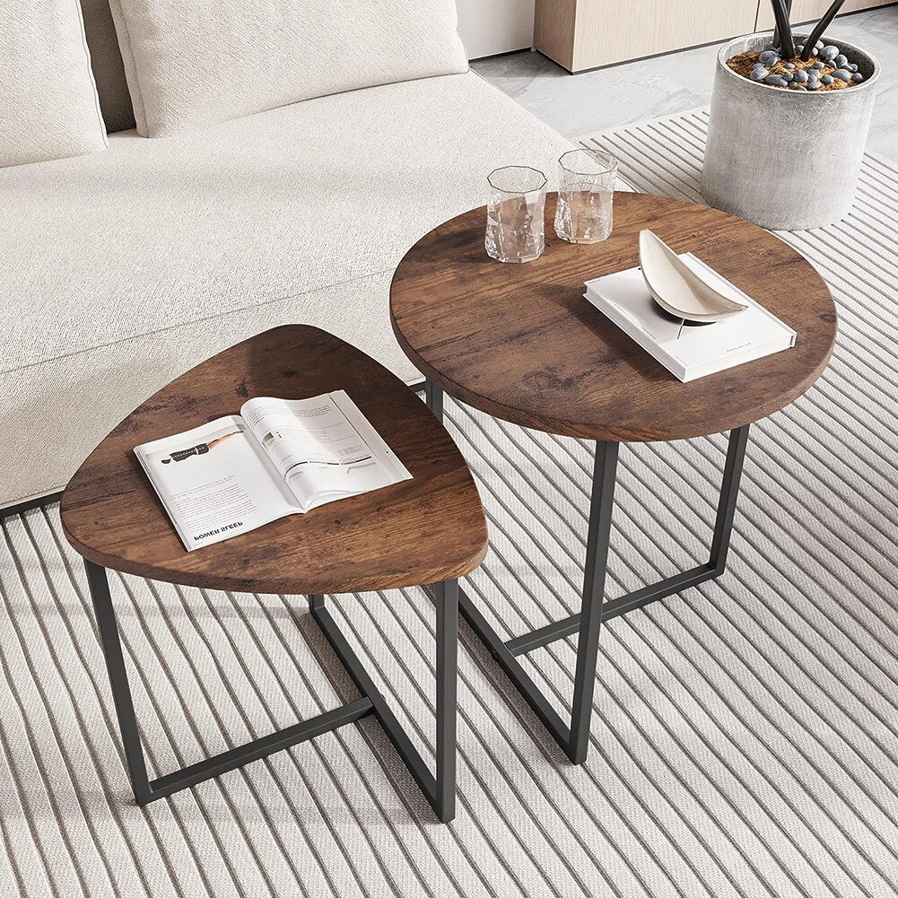 Nesting Coffee Tables Set Of 2 Round