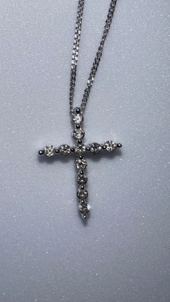 Ernest jones diamond cross necklace deals