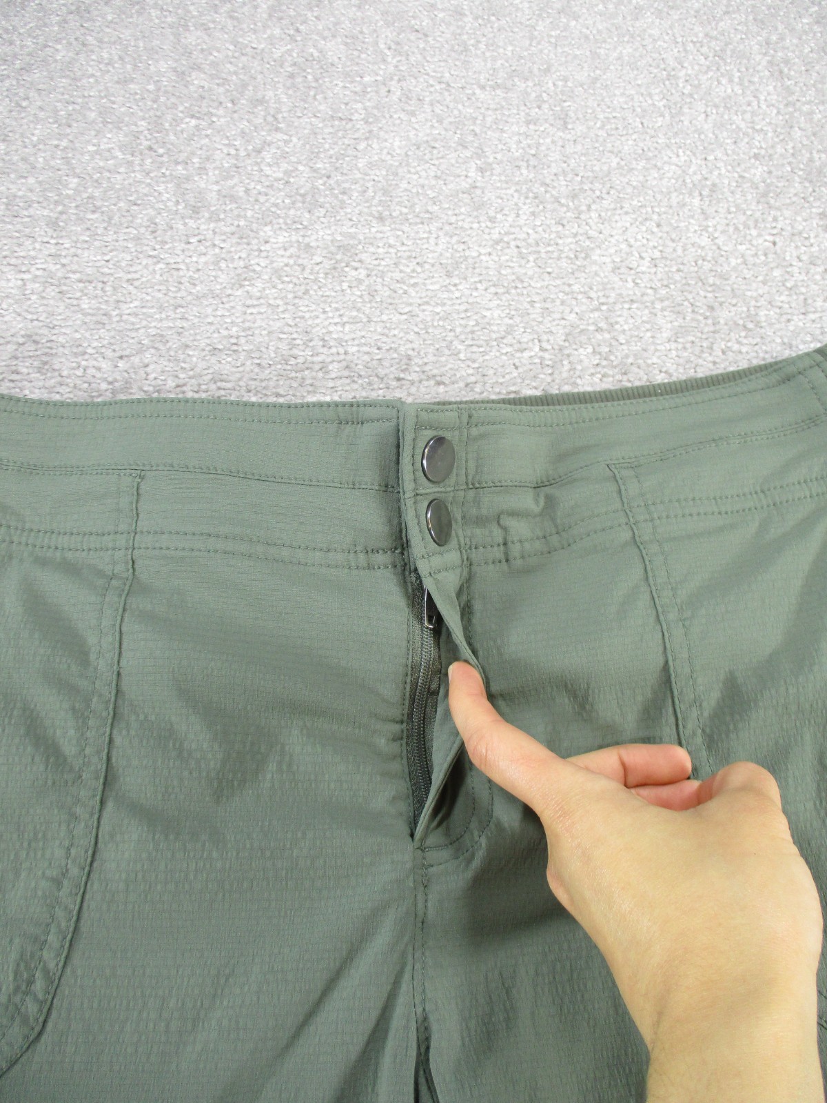 Athleta Pants Womens 14 Trekkie Capri Green Trail Hiking