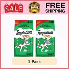 2 Bag Classic Crunchy and Soft Cat Treats, Seafood Medley Flavor, 48 oz Bag