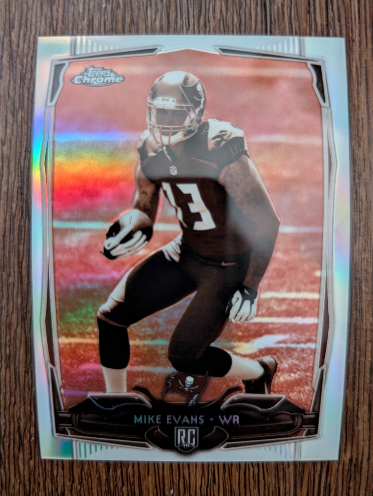MIKE EVANS 2014 Topps Chrome SEPIA REFRACTOR 39/99 RC Rookie Card