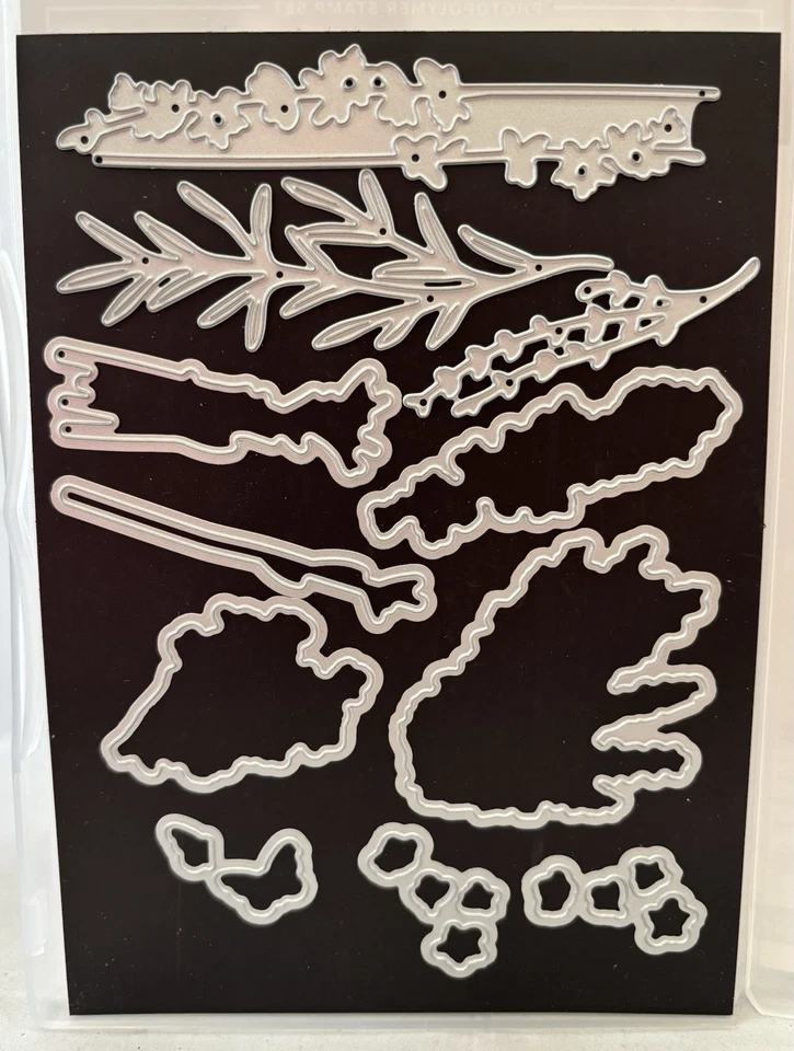 Stampin' Up! Juego de estampillas de fotopolímero de lavanda pintadas y troqueles de corte | Usado Foto 2 de 3
