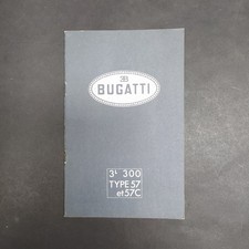 Replica Bugatti 57/57 C Car Use Booklet in French. Discreet
