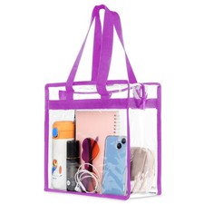 Hoiny Clear Bag for Stadium Events Approved, 12x6x12 Large Transparent Tote ...