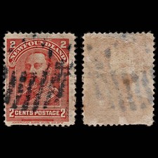 3721 NEWFOUNDLAND 2c Orange 1897. SG86 Sc81 Mi60. Faults. c£11