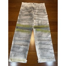 custom glitter painted Levis Skateboarding Collection white work pants jeans