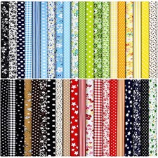 40 Pcs 10 x 10 Inches Cotton Fabric Bundle Squares Precut Fabric Multi Color