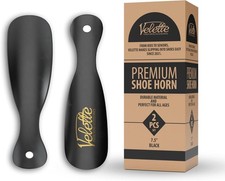 Metal Shoehorn 2 Pack 7.5" Long Shoe Horn Travel Shoe Horn for Kids Men Women