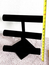Large 3 Tier Black Velvet Bracelet Watch Display Stand PROFESSIONAL TYPE NICE 