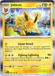 Jolteon 029/131 Holo Rare Prismatic Evolutions