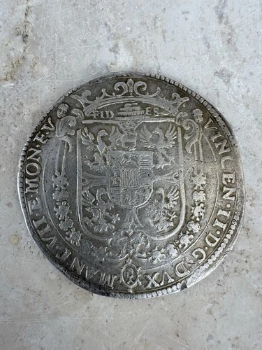 moneta argento antica San Luigi Gonzaga - Foto 2 di 2