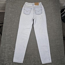 Vintage Levis Jeans Womens 7 High Rise Slim Tapered Juniors Orange Tab USA Made