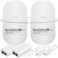 Wireless Bridge LOCO5AC Pre-Configured Bundle 2 Nanostation LOCO 5AC Point