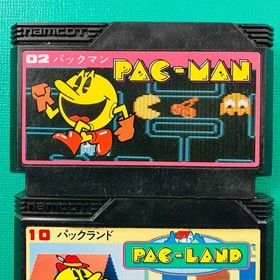 [Set of 2] Famicom Pac-Man Pac-Land Namco FC