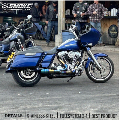 Passend für 1999-2005 Harley Davidson Dyna Wide Glide FXDWG Auspuffanlage 2-1...
