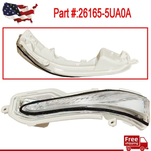 New Driver Side Rearview Mirror Turn Signal Light For Infiniti QX50 QX60 2016-24