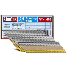 34-30 Degree Framing Nails 304 Stainless Steel D Head Paper Tape Strip Nails ...