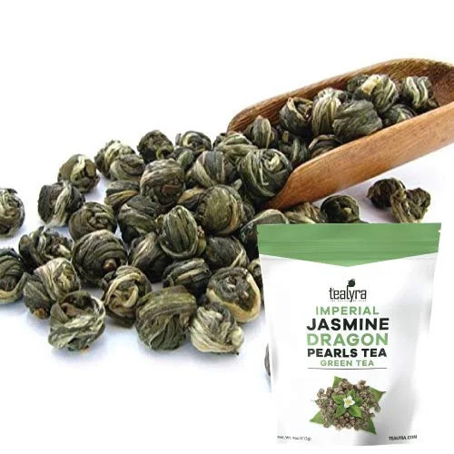 Lyra - Imperial Jasmine Dragon Pearls - Loose Leaf Green Tea