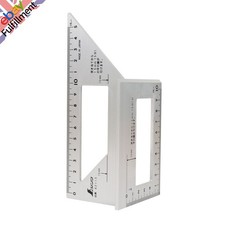 45 90 Degrees Multi-Function Woodworking Tool Aluminum Alloy Square Ruler