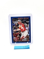 2024 Topps #104 CONNOR WONG - Royal Blue Foilboard Boston Red Sox