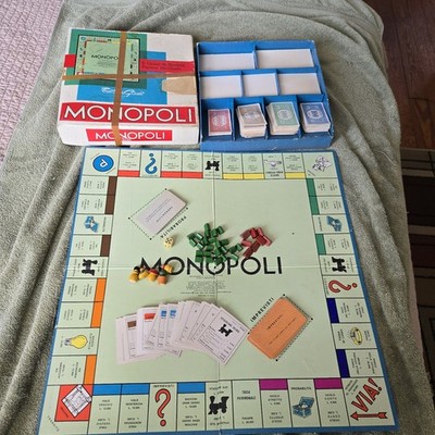 Monopoly ITALIAN EDITION MONOPOLI Italy Game 1961 Near Complete 
