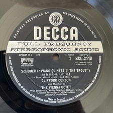 SXL 2110 ED1 Schubert Trout Quintet Curzon De...