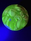 Vaseline Uranium Glass Brain Coral Paperweight (4” Diameter)  — photo 3