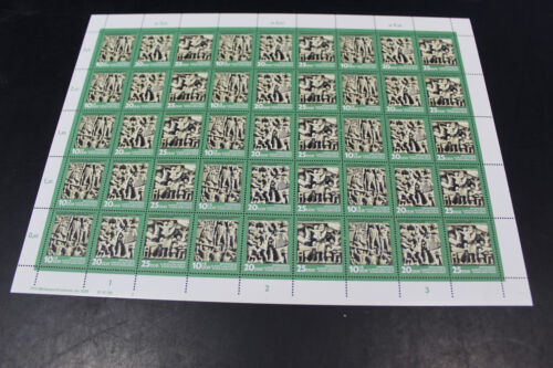 Hoja de impresión adicional de la RDA 1988 - 1990 exposición de sellos sin usar (B9342) - Imagen 1 de 1