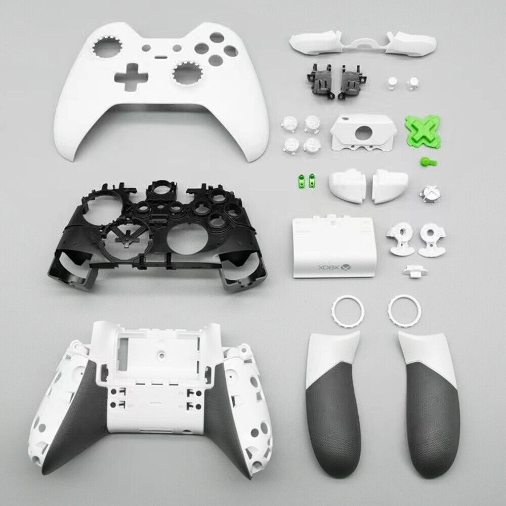 For Xbox One Elite Series 1 Controller DIY White Full Housing Shell Buttons Kit