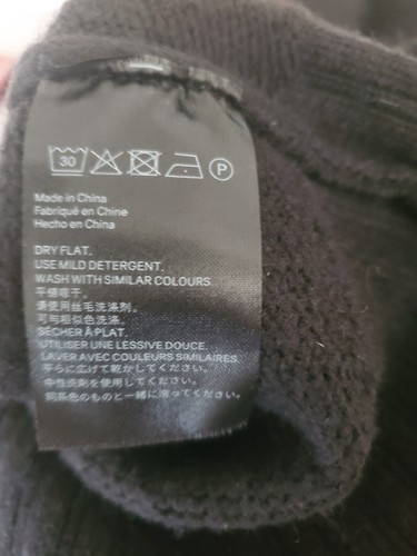 Rollkragenpullover Wollblüte schwarz Damen S Pullover Neu mit Etikett - Bild 6 von 9