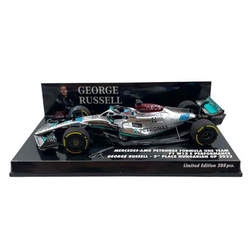 Modellino F1 Minichamps 1/43 Mercedes-AMG Petronas W13 3rd Hungarian GP 2022 ... - Foto 4 di 5