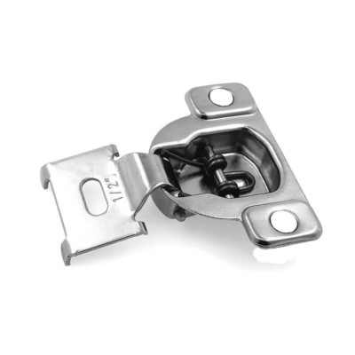 20 Pcs (10 Pairs) - 1/2'' Overlay Face Frame Concealed Cabinet Door Hinges