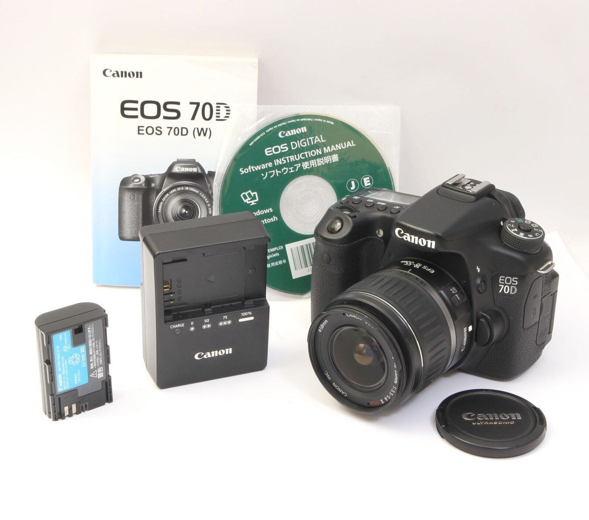 Canon EOS 70D 20.2MP Digital SLR Camera (Kit w/ EF-S 18-55mm II 
