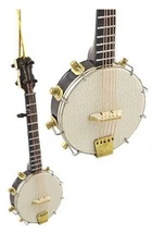 Realistic Banjo Christmas Ornament - 5" Tall by Broadway Gifts