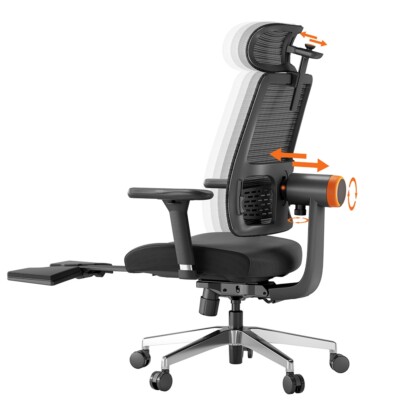 Ergonomic Chair Footrest Auto-Following Backrest Adjustable 41'' to 52'' NEWTRAL
