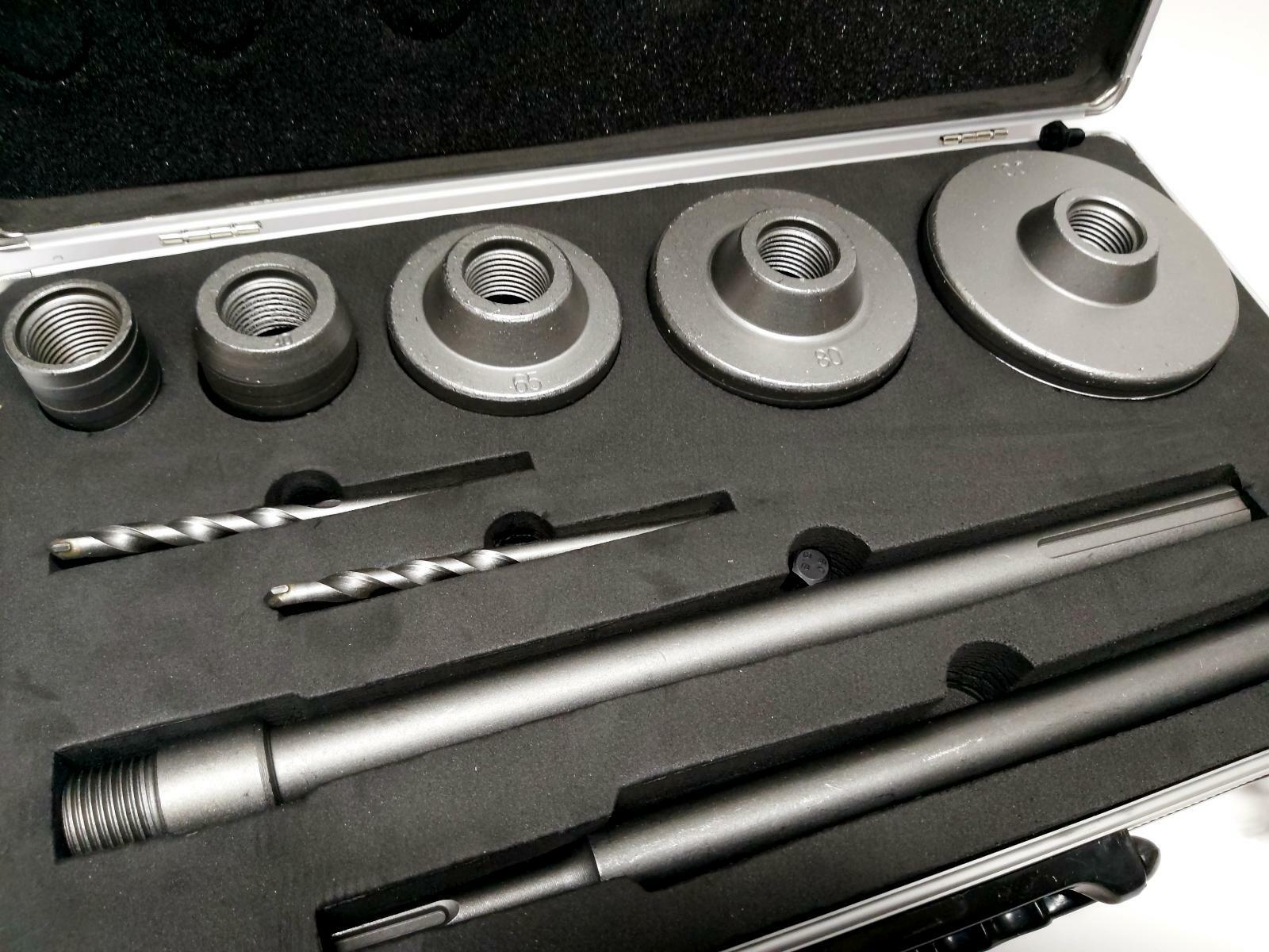 Kit Frese A Tazza Carotatrice 9 Pezzi Per Muri - Diametri 30-100 Mm Con Aste SDS Plus E MAX - Foto 6