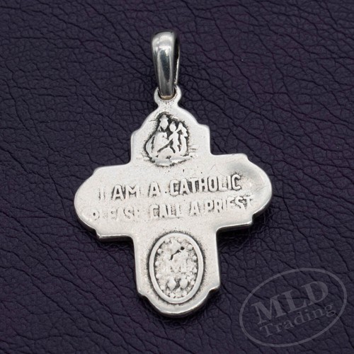 MLD 925 Sterling Silver 4-Way Cross Medal Pendant – Made In USA - Picture 5 of 8