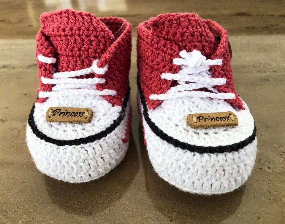 Вязание крючком baby boy shoes, новорожденного ребенка пинетки, подарки для новой мамы недоношенных крючком - Изображение 3 из 4