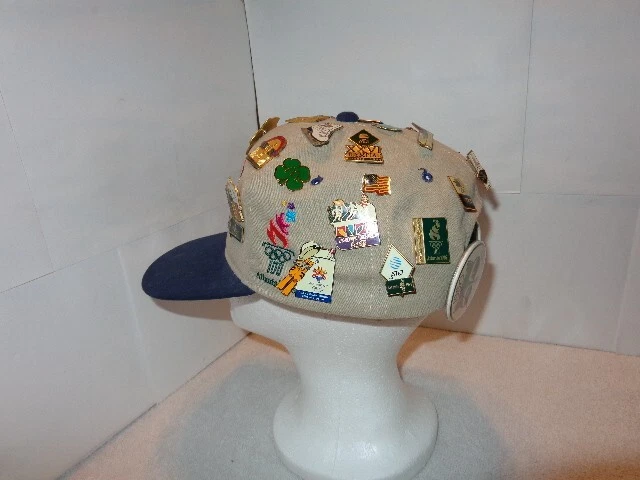 32 VINTAGE OLYMPIC PINS - 1980 1992 1996 2002 & COCA-COLA 96 OLYMPIC HAT # L 109 - Image 4 of 4