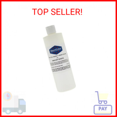 Food Coloring AmeriColor - Bright White Soft Gel Paste, 20 Ounce