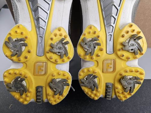 Footjoy HYPERFLEX II SILVER Golf Shoes Mens Size 11 Softspikes Model 51036 NICE! - Picture 7 of 14