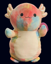 Squishmallows Hug Mees TINLEY Tie Dye Axolotl 20 Plush EASTER 2023 New Release
