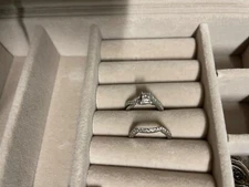 womens wedding ring sets diamond 14k preowned