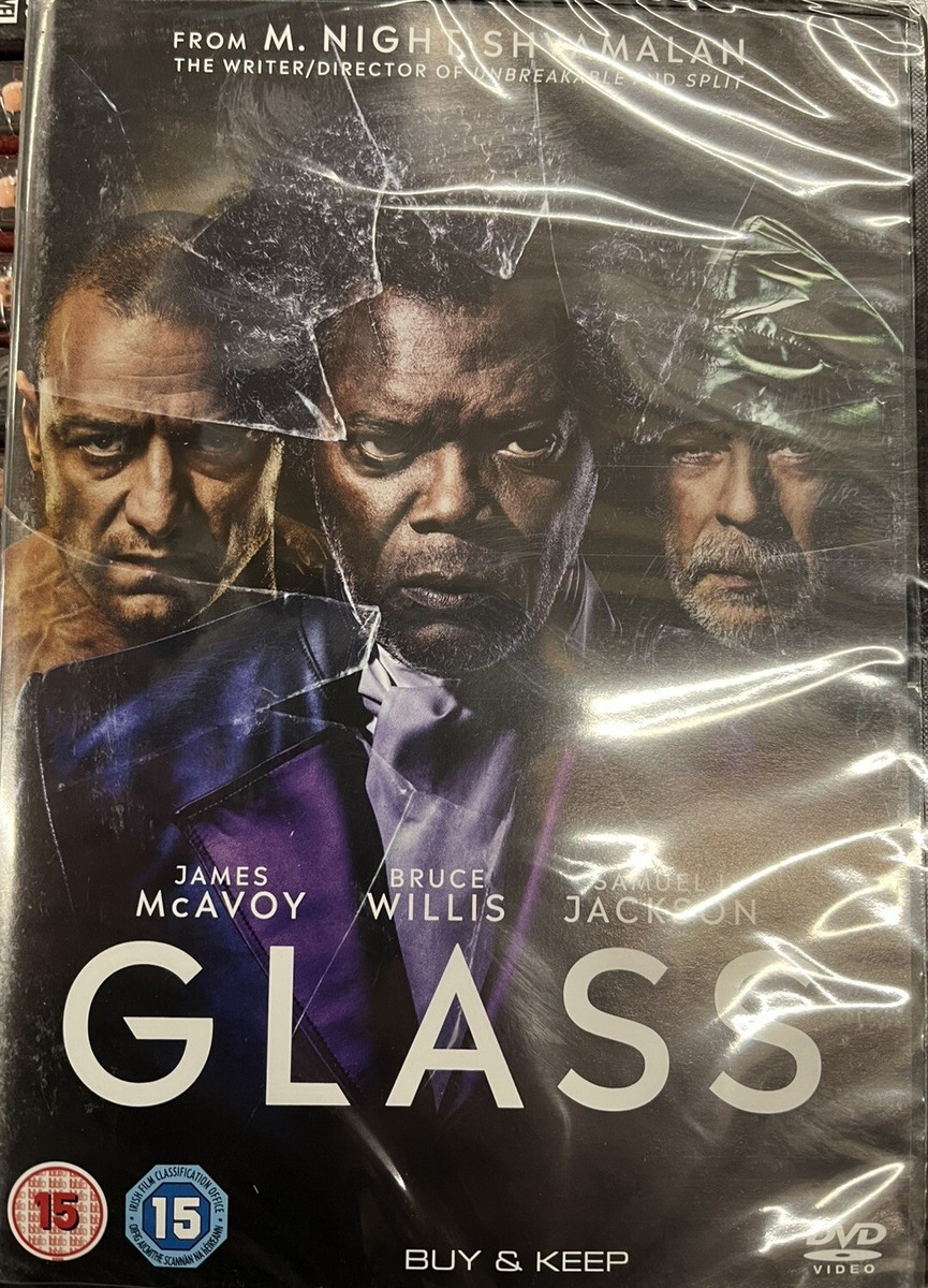 Glass DVD (2019) James McAvoy, Night Shyamalan (DIR) cert 15 Fast and FREE  P P