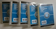 (500) CSP Vintage/Thick Card Protector Sleeves 5 Packages of 100 No PVC New NIP