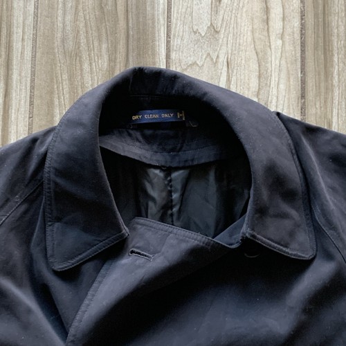 Chaps Ralph Lauren Trench Coat Men’s 38S Belted Black "MISSING REMOVABLE LINER" - Picture 5 of 20