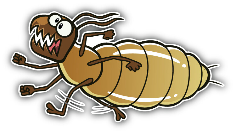 Termites Sticker Cartoon Termite Running Car Bumper Sticker Decal | eBay
