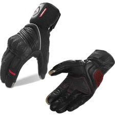 Genuine Leather Motorcycle Gloves Off Road Motorbike Biker Riding Racing Gloves