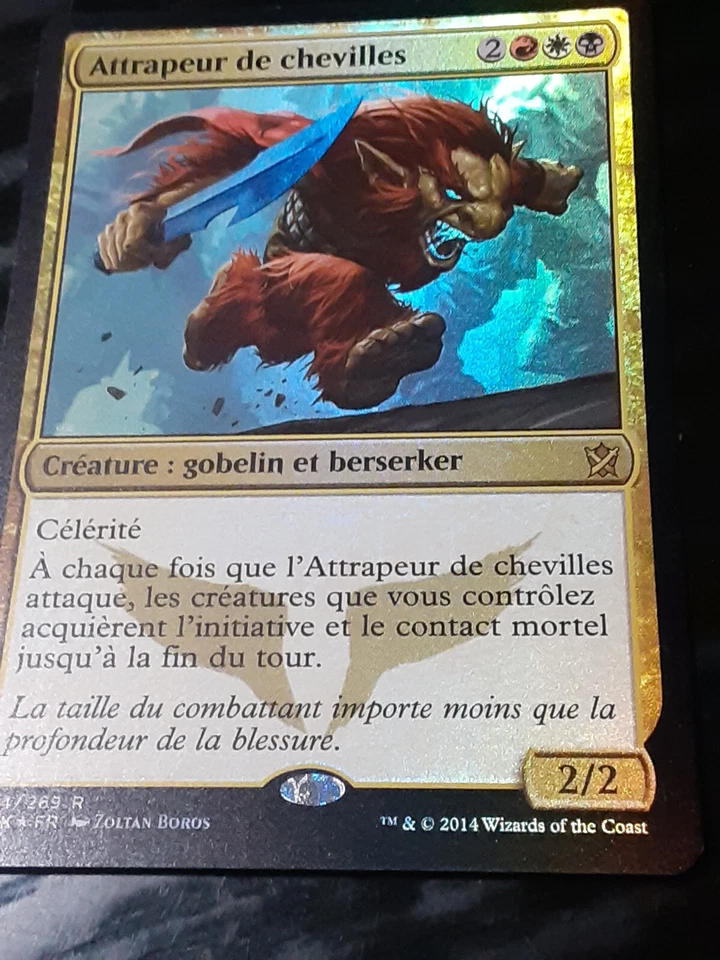Ankle Shanker French FOIL , Khans of Tarkir , LP , MTG, FREE SHIPPING - Image 2 of 3